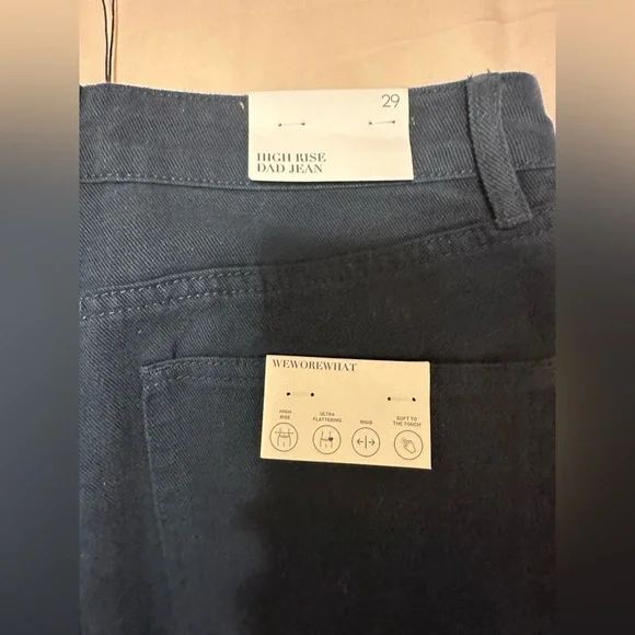 WeWoreWhat, High rise twill denim dad jeans. - Picture 10 of 11